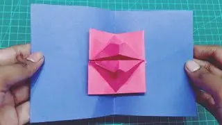 Valentine's Day DIY Origami Kissing Lips || DIY CARD || Kiss day gift || Surprise your Partner