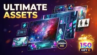 ✅ БЕСПЛАТНЫЙ GFX Pack 2026 | Более 2000 HD-фонов и PNG-файлов | Специальный подарок для 150 подпи...