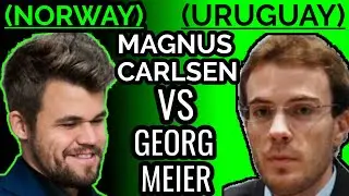 MAGNUS CARLSEN VS GEORG MEIER - 44th FIDE Chess Olympiad 2022 | 🔥 How Magnus beats Grandmaster Meier