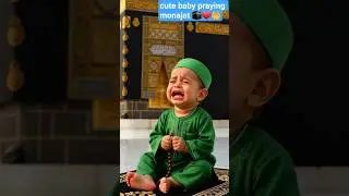 Little Brother, Big Prayers: A Baby&rsquo;s Heartfelt Tearful Prayer in front of Kaaba.. 🌙💖#shorts #cute #
