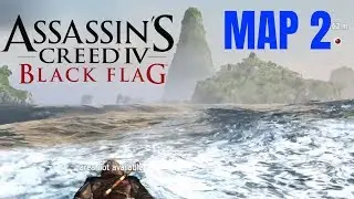 HOW BIG IS THE MAP in AC: Black Flag (MAP 2)? Swim Across the Map