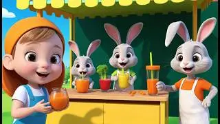 Bunny Opens a Carrot Juice Stall | Funny and Fun Kids Nursery Rhyme Animation