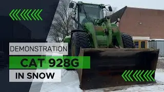 1999 CAT 928G Wheel Loader: Snow Operation & Demonstration