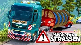 ETS 2: Spezialtransport im MAN TGX am Bergabhang #3 | EURO TRUCK SIMULATOR 2