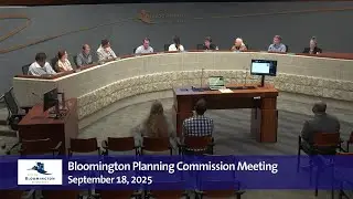 September 18, 2025 Bloomington Planning Commission Meeting