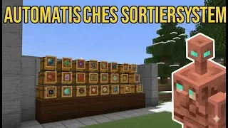 Die EINFACHSTE Sortieranlage in Minecraft mit dem Kupfergolem! (NULL REDSTONE)