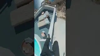 Santorini Greece parkour #parkour