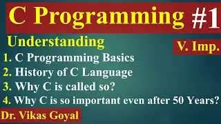 #1 Introduction | History | Why C is called so? (with Notes) | C Programming | C Language