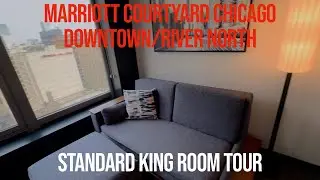 Marriott Courtyard Chicago Downtown/River North: Standard King Room Tour