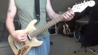 Meine selbstgebaute E-Gitarre mit dem Rockinger Dream Team Pickup Set