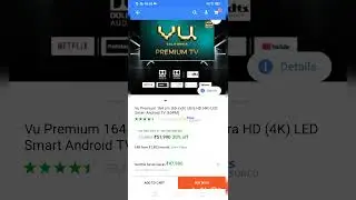 VU premium led tv ultra HD 4k