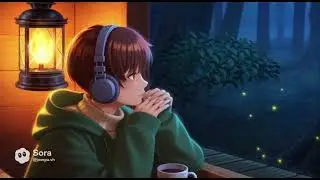 Forest Night Cabin 🌿 Anime Lofi