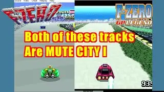 SNES F-Zero Tracks vs. their GP Legend Versions.