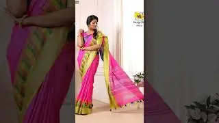 Linen & Jute Fabric Sarees With Beautiful Designs💯💯 #linensarees#trending