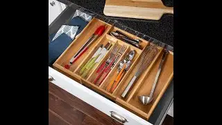 Extendable Bamboo Utensil Tray | Bamboo Expandable Cutlery Tray