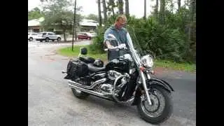 1235 08 Boulevard VL800C50 black Fallen Cycles Test Ride
