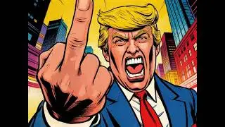 Trump vs. the Ford worker (AI generated political cartoon)