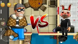 Private Eye Costume vs Frank Core Crew - Robbery Bob 2 vs Subway Surfers