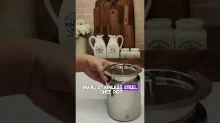 Steel Ghee Pot Every Indian Kitchen Needs! 🛢️✨ MARU Oil/Ghee Dani Review