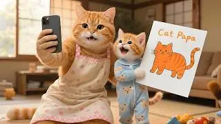 🐱 Why Is Mama Cat Holding Her Kitten So Tight? 😢🚇 | Mama Cat