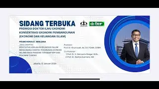 SIDANG TERBUKA PROMOSI DOKTOR ILMU EKONOMI [PROMOVENDUS : MARJANA]