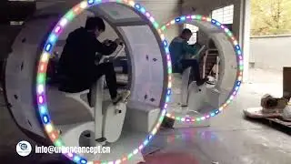Human-powered Play Interactive Playground Equipment丨Illuminated Wheel