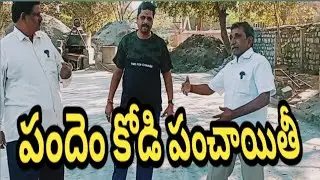 కోడిపందాల పంచాయతీ # పెద్దాయన కోడి రోజుకు ఒక కోటర్ #😂😂😂#