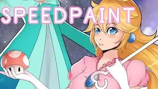 SPEEDPAINT ♥Mario Princesses♥  (100 SUBS)