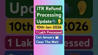 ITR Refund Processing Latest Update | Refund Not processed ? Refund Not  Received? #shorts