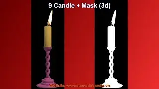 Collection Of Candle Pack For Video Background