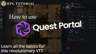 How to use the Quest Portal Virtual Tabletop (VTT) - RPG Tutorial