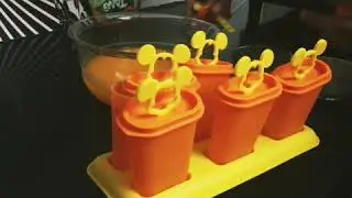 Orange ice cream - Home made, Tang Orange ice cream