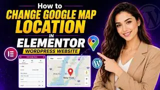 How to change google map location in elementor wordpress website