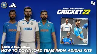 Cricket 22 &bull; How to Download Team India New Adidas Kits in Cricket 22 &bull; Cricket 22 Tutorial