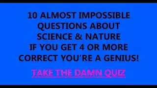 Science & Nature Trivia Quiz