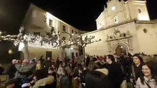 Llegada  de Olentzero y Mari Domingi  en Elciego (Araba)