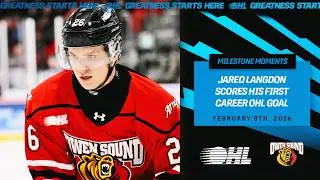 Jared Langdon First OHL Goal