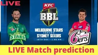 Live Melbourne Stars vs Sydney Sixers Big Bash League 2021-22 - 13th Match |