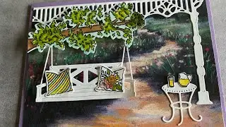 Gliding garden swing