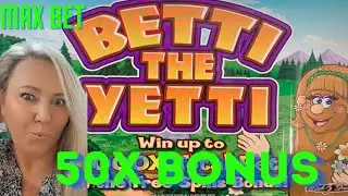 50 X BONUS BETTI THE YETTI SLOT MACHINE BONUS