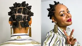 Bantu Knots On Dry Natural Hair 4c | Protective Styles For Natural Hair