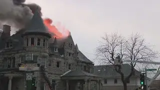 Fire rekindles at historic Swift Mansion in Chicago
