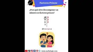 🤔&iquest;Para qu&eacute; sirven los FACTORES PRIMOS❓ #math3logic