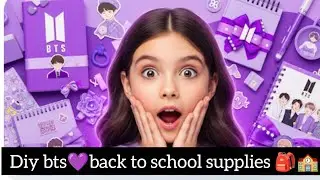BTS School Supplies बनाओ खुद | DIY Ideas for ARMY 💜📚#viralvideo #btsarmy #video