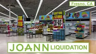 Inside Joann Fabric & Craft Store Liquidation | Fresno, CA