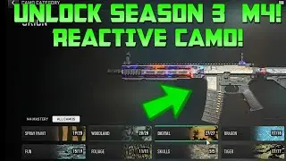 *NEW* MW2 UNLOCK SEASON 3 M4 BLACK CELL M4 BLUEPRINT! HOW TO UNLOCK HIDDEN GUN GLITCH