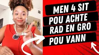 4 sit pou achte rad en gro pou revann. Ou ka komanse a $200. Rad piyay, piyay