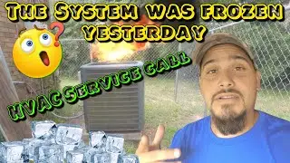 Goodman AC was frozen yesterday and not cooling. Let's see why. HVAC