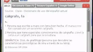 Definici&oacute;n de cal&iacute;grafo