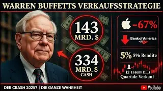 Warren Buffett verkauft 143 Mrd. $: Kommt der Crash 2025? | 334 Mrd. Cash